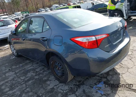 2015 Toyota Corolla Le from USA, damaged, VIN 2T1BURHE6FC355609